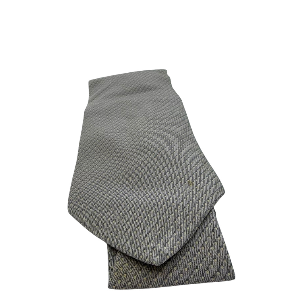 Giorgio Armani Patterned Grey Silk Tie